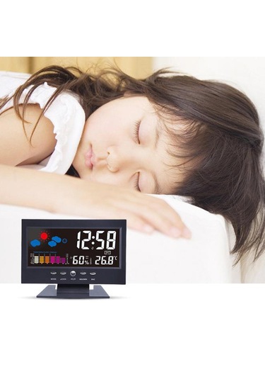 Homyl Led Dijital Projeksiyon Alarmı Zaman Saati Erteleme Hava