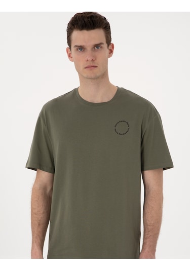 Pierre Cardin Erkek Haki Tişört 50310076-vr027 Haki