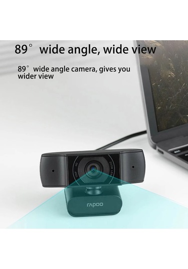 Rapoo C200 Dönebilen Geniş Açılı Mikrofonlu Webcam 720P HD USB2.0