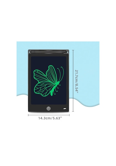 Çocuklar İçin 1 Adet 8,5" Lcd Çizim Ve Yazma Tableti - Taşınabilir, Güvenli Ve 8.5inch Red