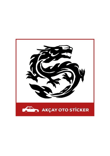 Ejder Sticker Ejderha Etiket Ejderha Sticker Araba Sticker