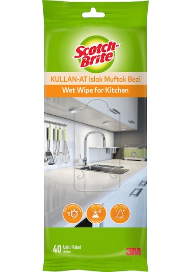 Scotch-Brite Kullan-At Islak Mutfak Bezi 40'lı