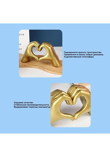 Yuntech01 Scandinavian Tarz Aşk İşareti Resin Figür, Ofis Ve Ev Dekorasyonu, İçin Uygun Beyaz 7.5 Cm