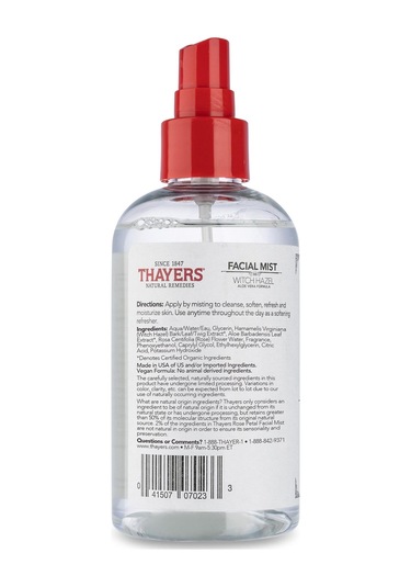 Thayers Cadı Fındığı ve Gül Yaprağı İçerikli Yüz Spreyi 237 ML