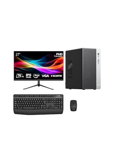 Turbox TX9247 i3-6100 16 GB 512 GB SSD 27" Free Dos Masaüstü Bilgisayar
