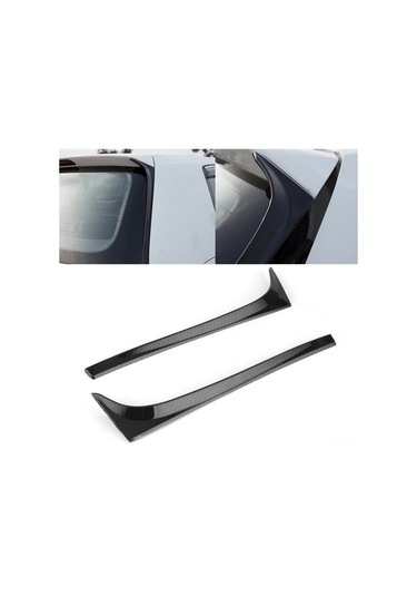 Lemestar Vw Golf 7 Mk7 Gtd R 2014-2018 İçin Arka Pencere Spoiler Seti - Abs Plastik, 2 Adet, Kolay Kurulum, Araç Görünümünü Geliştirir
