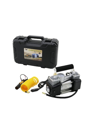 Çift Silindir Oto - Araç Hava Kompresörü Dc/12v - 23amp - 150psı