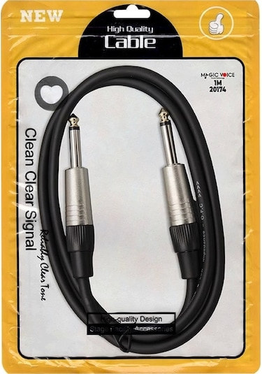 Magicvoice Ld393a 6.3 Mm Mono Erkek + 6.3 Mm Mono Erkek 1 Metre Kablo