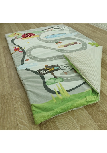 Zooturak Peluş Çocuk Matı Zebra Zou 100cm x 150cm