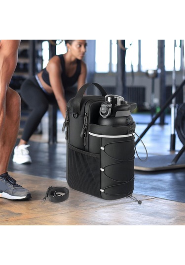 Suntek Erkekler Kadınlar Spor Salonu Saklama Çantası Binicilik Siyah