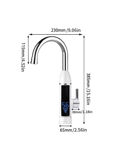 Elektrikli Su Isıtıcıları Musluk Anlık Su Isıtıcıları Musluklar Hız Sıcak Musluk Lcd Dijital Sıcaklık Göstergesi Isıtıcılar Dokunun
