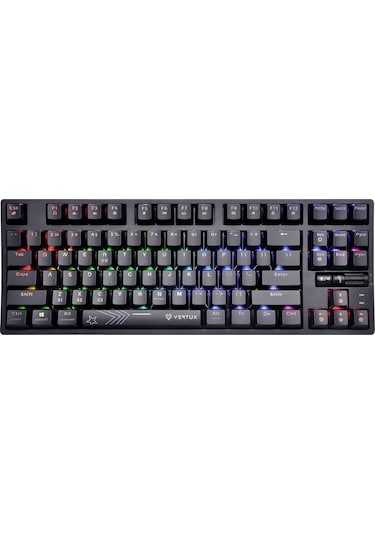 Vertux Oyun Klavyesi, Mekanik Tkl%80, Kablosuz Bluetooth Ve Usb-c