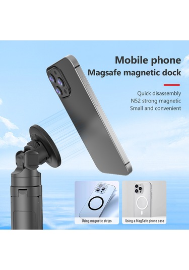 Neevoyu İphone 15/14/13/12 Serisi İçin Manyetik Telefon Tutucu, Abs+pc Malzeme, 1/4" Trípod Bağlantısı, Manyetik Halka İçeren Sabit Tutma