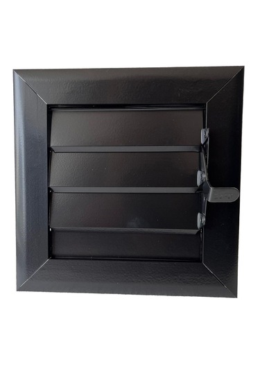 Miss Worble Şömine Menfezi Hareketli Panjurlu 15 X 15 Cm Siyah