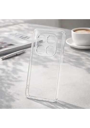 Redmi Note 14 Pro 5g / Note 14 Pro Plus 5g Uyumlu Kılıf Şeffaf Kamera Korumalı 3d