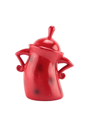 Metabagua Mutfak Için Hava Geçirmez Kapaklı Sevimli Saklama Kabı Gıda Kavanozları 88padj Kırmızı