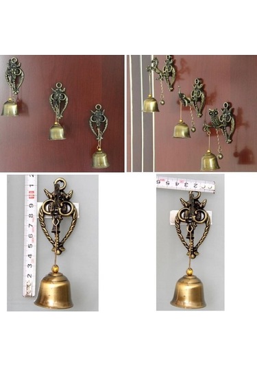 Pazly Eski Metal Çan Kapı Dükkâncı Iyi Şanslar Tokmağı Rüzgar Çanı Manyetik Duvar Asılı Süsleme Odası Bahçe Mağaza Ön Giriş Hediyesi Elefant