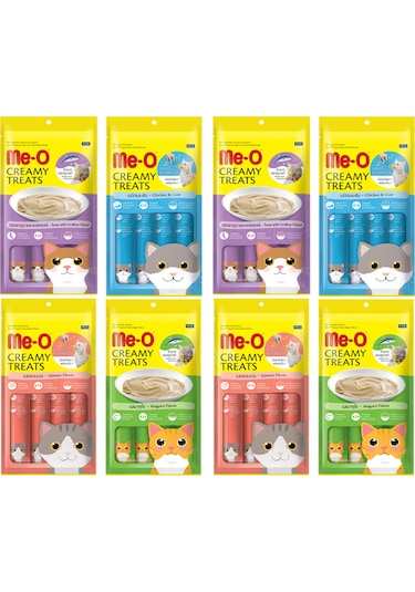Me-O Karışık Sıvı Yetişkin Kedi Ödülü 8'li 4 x 15 G