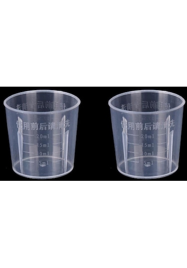 Jms Pişirme Kabı Sıvı Ölçüsü Jugcup Konteyneri İçin Şeffaf Plastik Dereceli Ölçüm Kabı 50ml 1