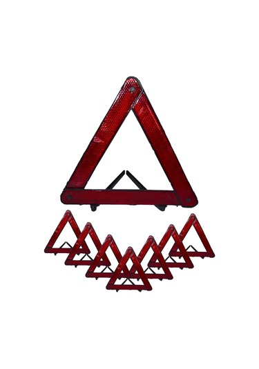 Araç İkaz Uyarı Üçgen Reflektör Seti Katlanabilir 8 Adet