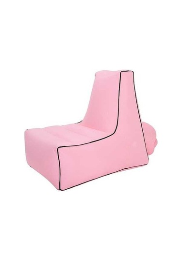 Prestigegoods Şişme Kanepe Yatak Bb1082 Dış Mekan Katlanır Taşınabilir Hava Kanepe 70x65x60cm Pembe Pembe