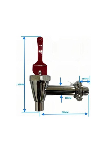 Homyl Kahve Sıcak İçecek Musluğu Paslanmaz Su Sebili Kova Cam Mavi