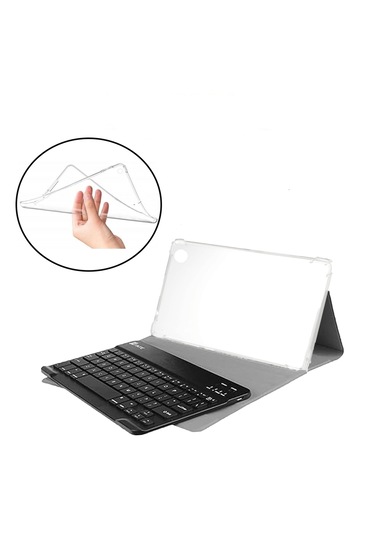 Lenovo Tab M10 Tb328fu Bt Klavyeli Standlı Kılıf -bkk4 Pembe