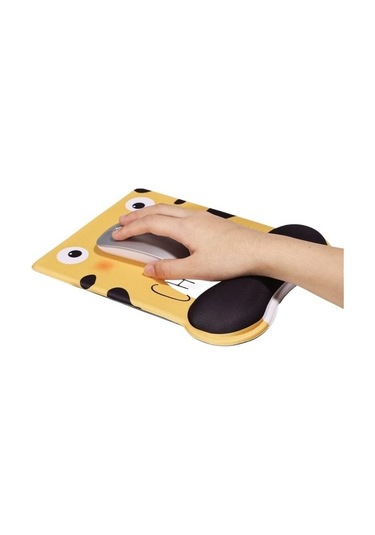 Primepickings Mouse Pad Bilek Pedi Kızlar Sevimli Çizgi Film Mouse Pad Kaymaz Oyun Silikon Klavye El Desteği