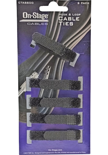 On Stage Cta6600 Kablo Bağı 5'li Paket Renkli Cırtlı Düzenley