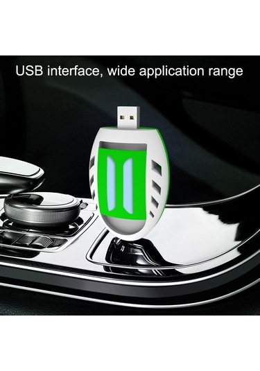 Sones Y321 Ev Ofis Taşınabilir Usb Araba Sivrisinek Kovucu Sivrisinek Öldürücüler Sarı + Yeşil