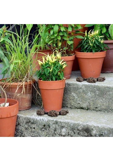 At-hayvan Saksı Ayak Saksı Desteği Reçine Zanaat Dekorasyon 3 Set Açık Heykeli Bahçe Saksı Ekici Ayak Ekici Desteği