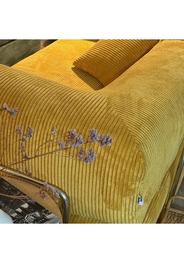 Nova Serisi Kanepe Pratik, Yer Yatağı, Dayanıklı, Bondex Sünger 200x200 Hardal