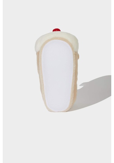 Defacto Kadın Yılbaşı Temalı Düz Taban Panduf A8388ax25wnbg26 Bej-bg26