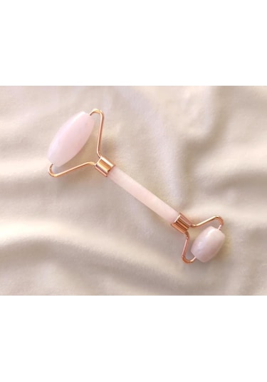 Gül Kuvars Yüz Masajı Silindiri Yüz Germe Yanak Zayıflama Cilt Bakımı Masaj Cihazı