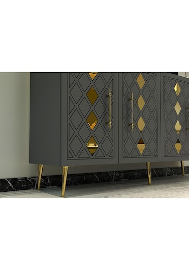 Domect Kb150 Konsol Antrasit-altın