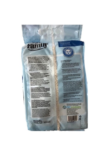 Pet's Family Parfümsüz Doğal Topaklaşan Kalın Bentonit Kedi Kumu 5 L