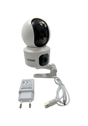Rose Ahd-30150 İç Ortam Akıllı Wireless Kamera 360derece Hareketli Çift Kameralı