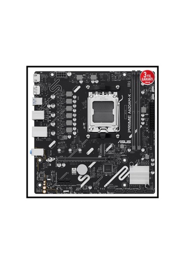 Asus Prıme A620am-k, 2xddr5, 1x M.2, Dp, Hdmı, Am5 Soket Anakart