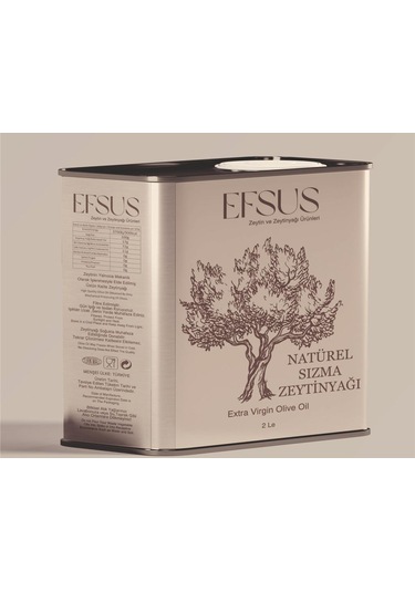 Efsus Naturel Sızma Zeytinyağı Teneke 2 L