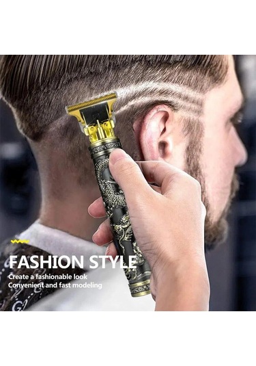 Vintage T9 Elektrikli Akülü Saç Kesme Makinesi Profesyonel Saç Berber Giyotin Erkekler Için Kesme Makinesi Tıraş Makinesi Sakal Çakmak