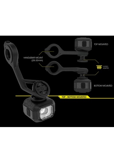 Moon Titan Max 1700 Lm Kumandalı Bisiklet Ön Far Aydınlatma Siyah