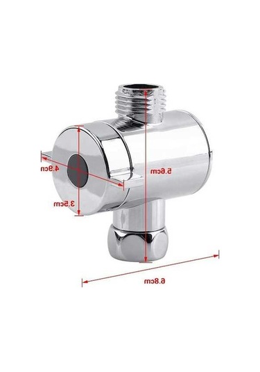 Bloomnest Lebıhmurah Bf925 Flyeer 2020 Abs Krom 3 Yollu Yön Değiştirme Hortumu T Adaptörü Duş Banyo Vana Konnektörü Gümüş