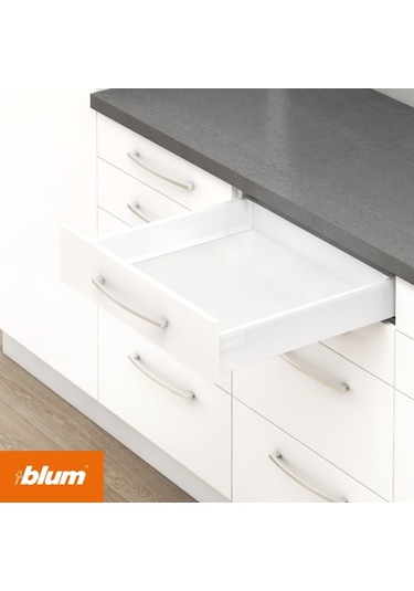 Blum Tandembox Antaro Bordürsüz (M) 45 Cm İpek Beyazı