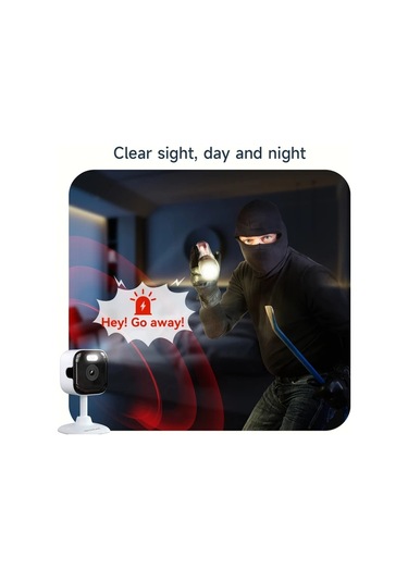 Elmpaly Heıyoucam 3mp Güvenlik Kamerası: 2.4g/5ghz Çift Bant, Renkli Gece Görüşü, İki Yönlü Ses, Hareket Algılama, Beyaz