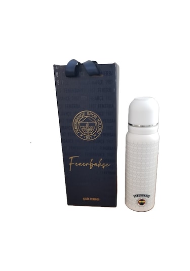 Akıllıelma-tmn 587190 Fenerbahçe Çelik Termos Bardaklı Kapak Beyaz 650 Ml Beyaz