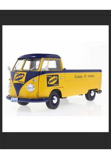 Solido 1:18 Volkswagen T1 1950 Pick-up İkea Dekalli Model Araba