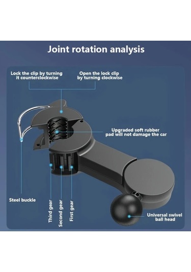 Xuweiwei Siyah Araba Vantilatörü Çift Başlıklı Ayarlanabilir Hızlı Yüksek Hava Akışlı Arka Koltuk Fanı