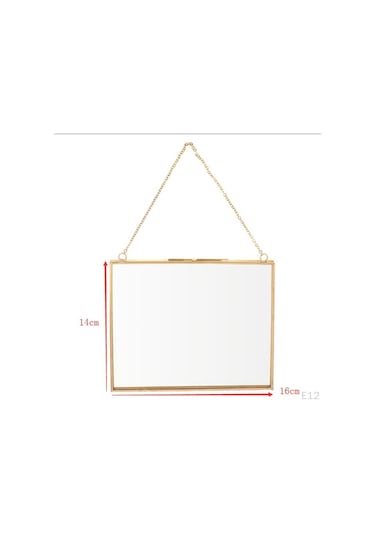 Pirinç Cam Metal Resim Fotoğraf Kurutulmuş Koruyucu A 18x13cm