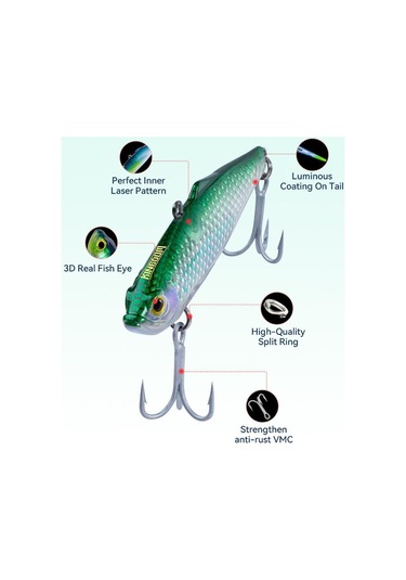 Krallık Ov-90 Balıkçılık Cazibesi Batan Vıb 90mm 32g Wobblers Yapay Sert Yemler Deniz Balıkçılığı İçin Uzak Döküm Tuzlu Su Trolling