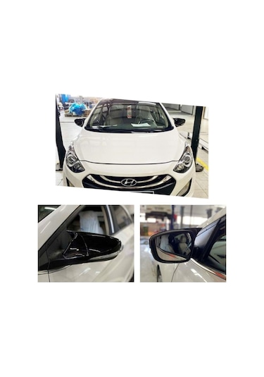 Hyundai İ30 2012 Yarasa Ayna Kapağı - abs Plastik - Parlak Siyah